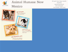 Tablet Screenshot of petsearch.animalhumanenm.org